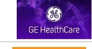 GE HealthCare logo, as shown in the supplied RAM client-experience presentation