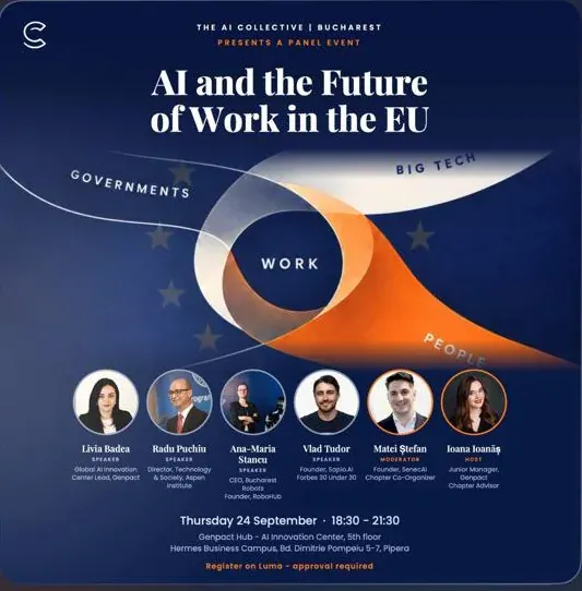 AI and the Future of Work in the EU · The AI Collective · 24 September 2026 event flyer